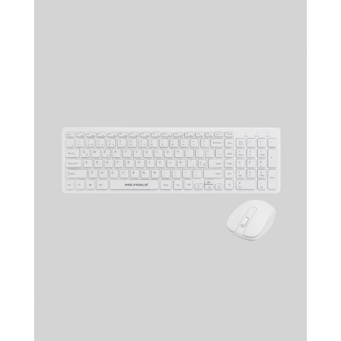 Nevamel® Tam Boy Kablosuz Klavye Mouse Seti - Gelişmiş Bağlantı ve Sessiz Performans