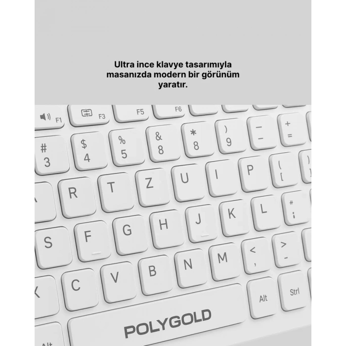 Nevamel® Tam Boy Kablosuz Klavye Mouse Seti - Gelişmiş Bağlantı ve Sessiz Performans