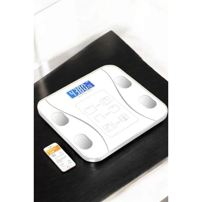 Nevamel® Tartı Baskül Dijital Elektronik Tartı Vücut Analiz Wifi Akıllı Yağ Ölçer