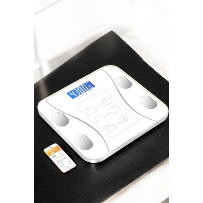 Nevamel Tartı Baskül Dijital Elektronik Tartı Vücut Analiz Wifi Akıllı Yağ Ölçer