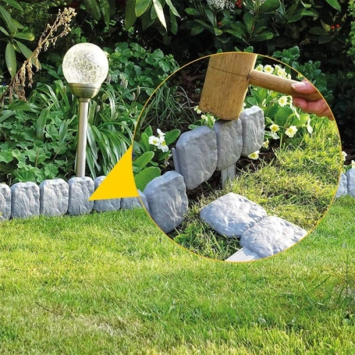 Nevamel Taş Görünümlü Bahçe Çiti