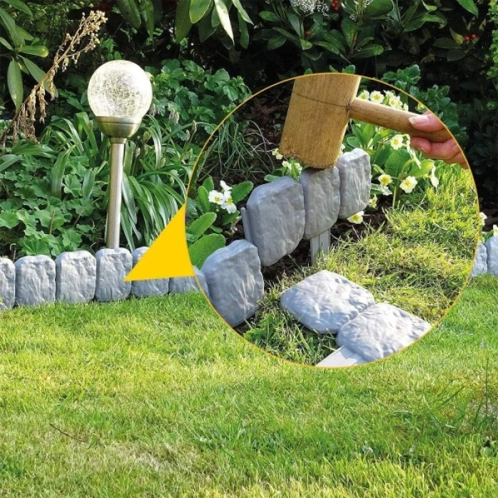 Nevamel Taş Görünümlü Bahçe Çiti