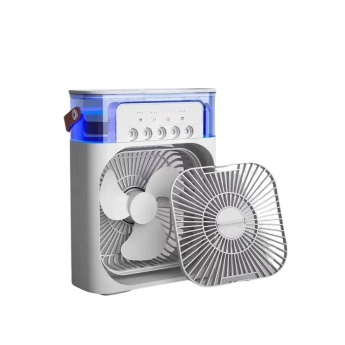 Nevamel Taşınabilir 3ü 1 Arada Mini Fan | Nemlendirici + Soğutucu + Gece Lambası