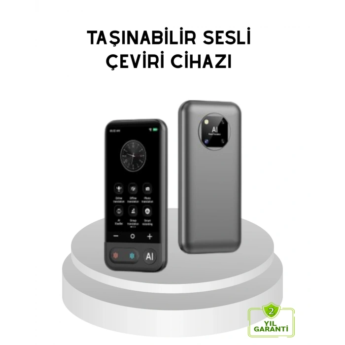 Nevamel® Taşınabilir Akıllı Tercüme Cihazı – Gerçek Zamanlı Ses ve Metin Çevirisi