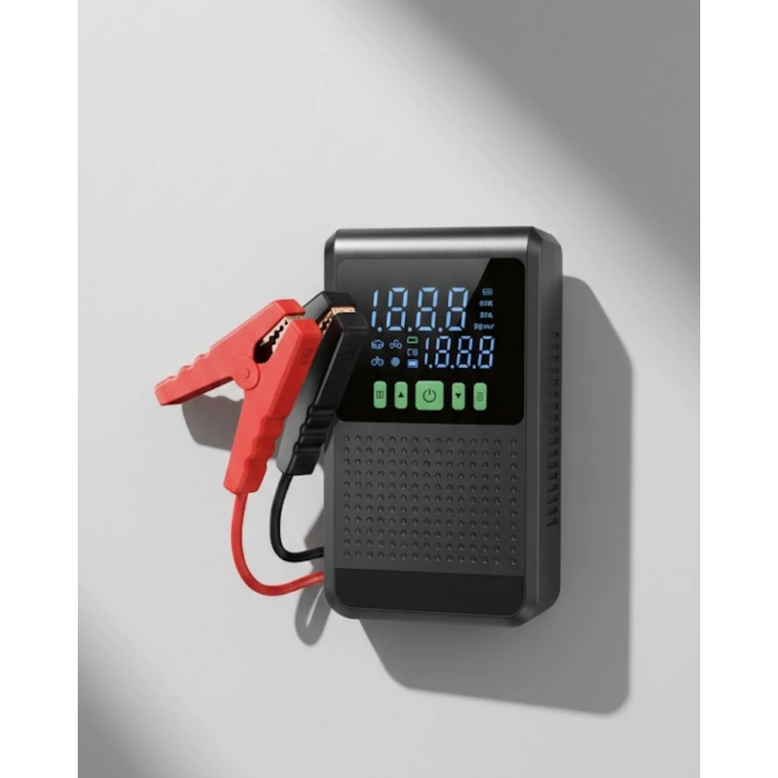 Nevamel® Taşınabilir Araç Akü Şarj Takviye Cihazı 150 PSI Dijital Kompresör