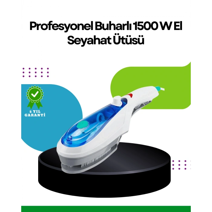 Nevamel Taşınabilir Buharlı Ütü 1500W | Giysilerde Yanık Bırakmaz Kokuyu Giderir