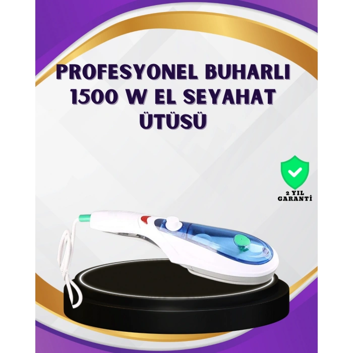 Nevamel Taşınabilir Buharlı Ütü 1500W | Giysilerde Yanık Bırakmaz Kokuyu Giderir