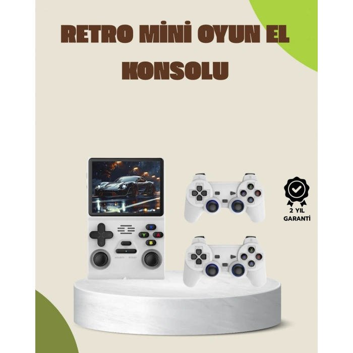 Nevamel® Taşınabilir El Konsolu Kablosuz Gamepadli