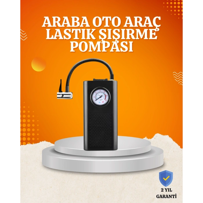 Nevamel Taşınabilir Elektrikli Oto Motosiklet Bisiklet Lastik Şişirme Pompası