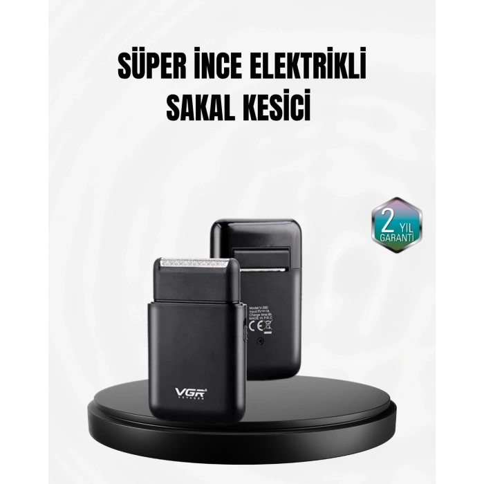 Nevamel® Taşınabilir Elektrikli Tıraş Makinesi USB Şarjlı 5W Motor ve 0.3 mm Hassas Kesim