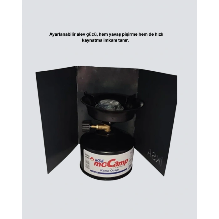 Nevamel® Taşınabilir Kamp Ocağı Seti Pişirme Alanı Ayarlanabilir Alev