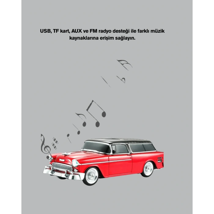 Nevamel Taşınabilir Klasik Araç Tasarımlı Kablosuz Hoparlör