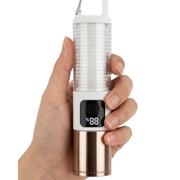 Nevamel® Taşınabilir LED Kamp Feneri USB Şarjlı Yüksek Parlaklık 500 Lümen Güç Göstergeli