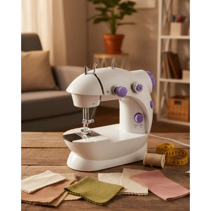 Nevamel® Taşınabilir Mini Dikiş Makinesi Ev ve Ofis Kullanımı İçin