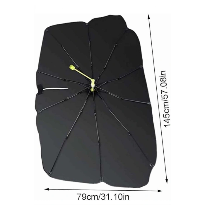 Nevamel Taşınabilir Oto Cam Güneşliği Katlanabilir Tüm Araçlara Uyumlu Güneş Gölge Koruyucu