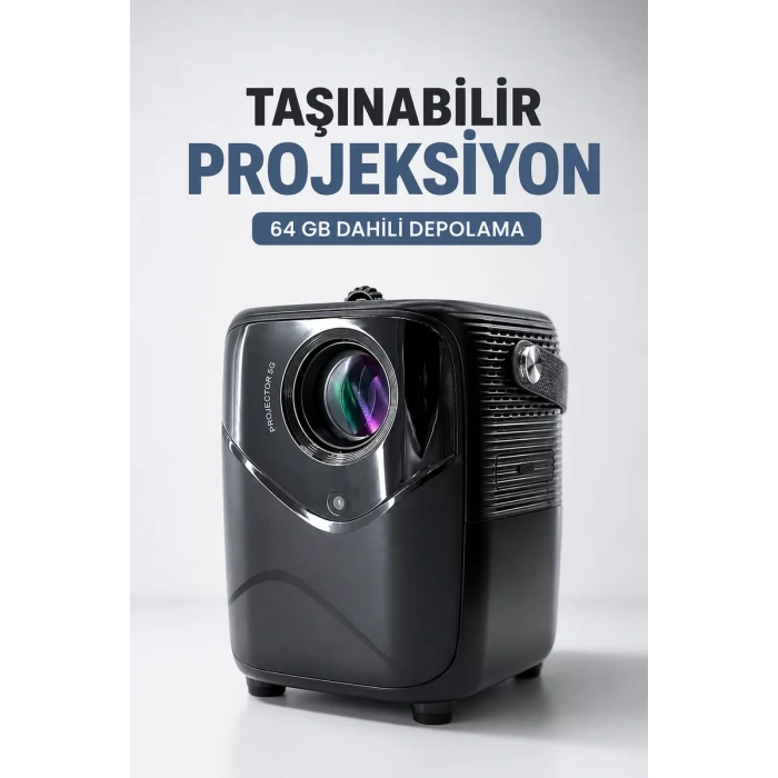 Nevamel® Taşınabilir Projeksiyon 64 GB Dahili Depolama