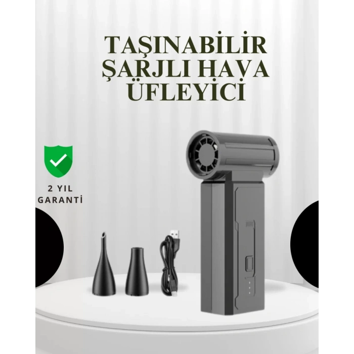 Nevamel® Taşınabilir Şarjlı Güçlü Hava Üfleme Aleti Çok Yönlü Kullanım