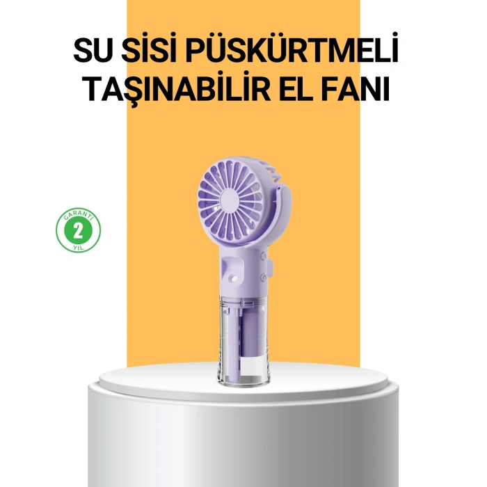 Nevamel Taşınabilir Şarjlı Su Buharlı Mini Klima Fan