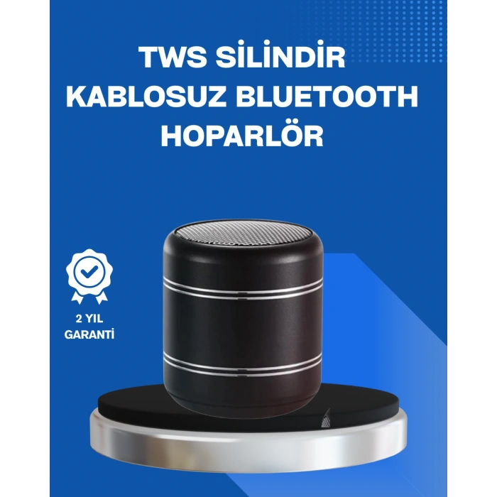 Nevamel® Taşınabilir Silindir Tasarım Bluetooth 5.0 Hoparlör Yüksek Bas Performanslı