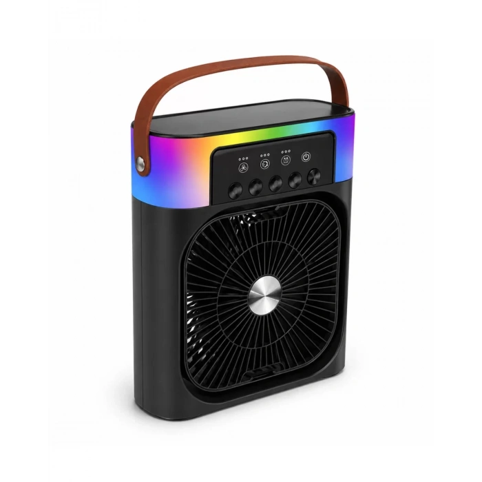 Nevamel® Taşınabilir Sprey Fan RGB Işıklı Mini Klima Soğutucu Nemlendirici USB Şarjlı