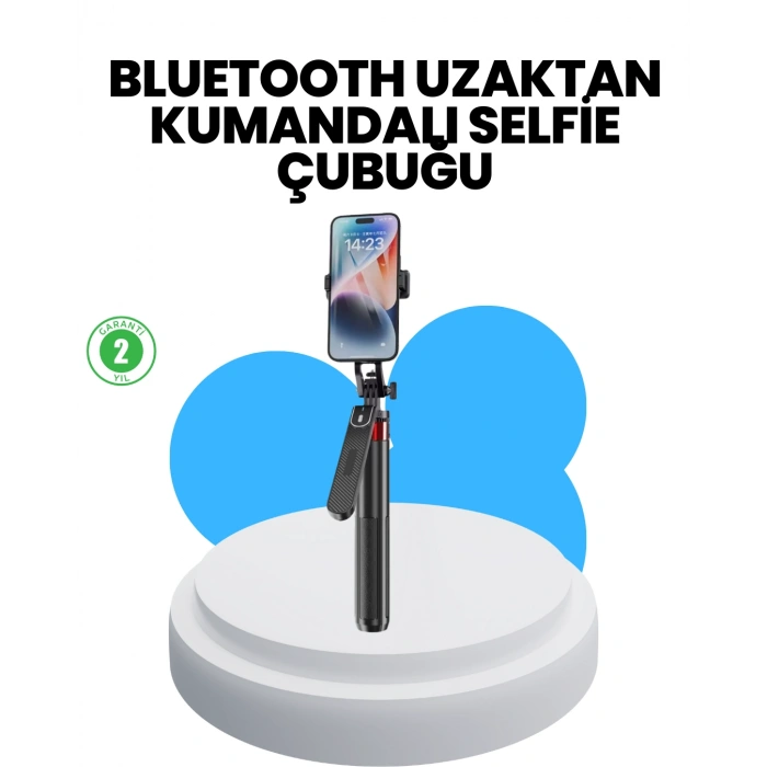 Nevamel® Taşınabilir Tripod ve Selfie Çubuğu Vlog ve Video Çekimi