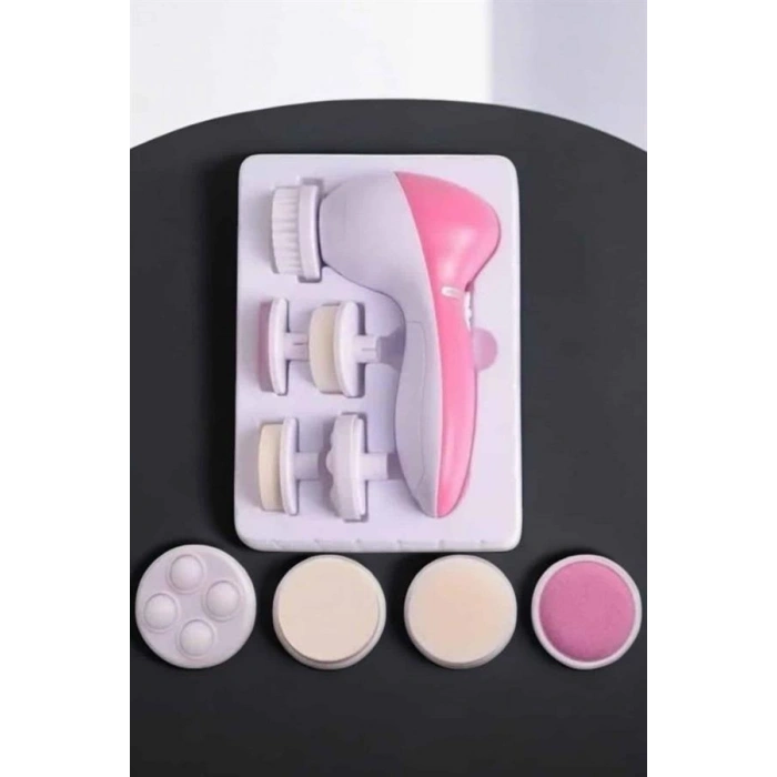Nevamel Taşınabilir Yüz Temizleme Cihazı Masaj Peeling Temizlik 5 Başlıklı