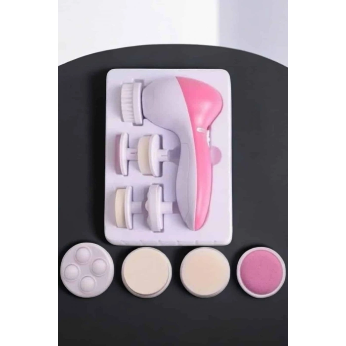 Nevamel Taşınabilir Yüz Temizleme Cihazı Masaj Peeling Temizlik 5 Başlıklı