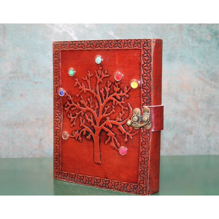 Nevamel Taşlı Deri Defter Model 6