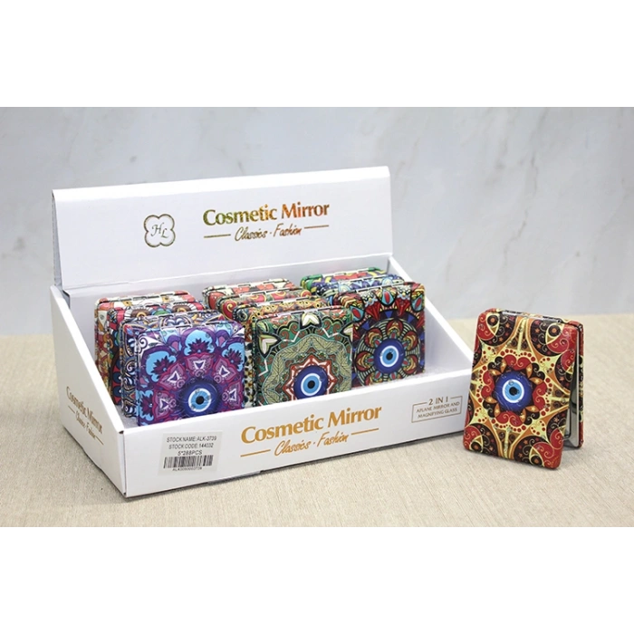 Nevamel Taşlı El Aynası Dikdörtgen Kalın Model 2