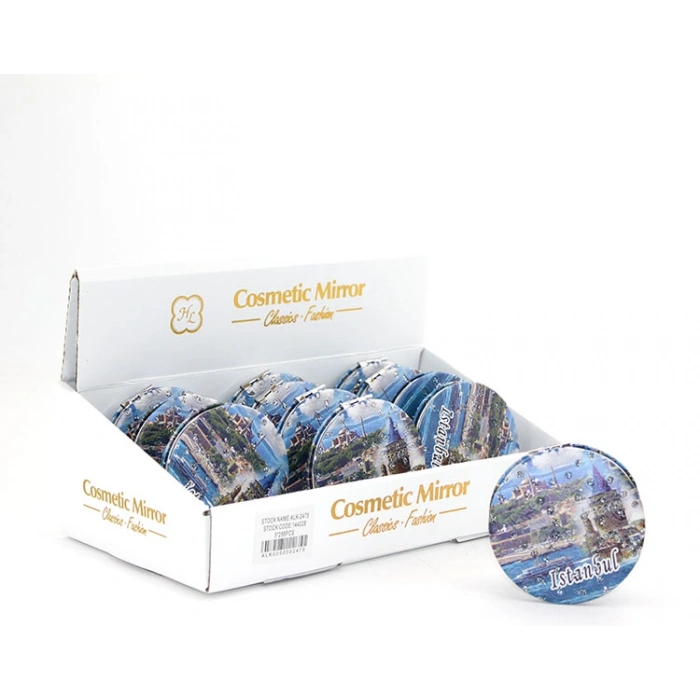 Nevamel Taşlı İstanbul Tasarımı El Aynası İnce Model 1