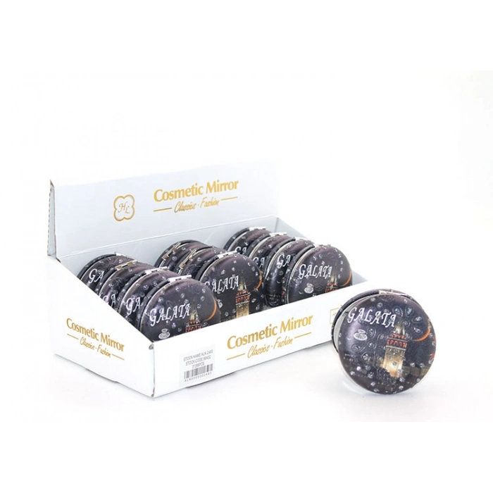 Nevamel Taşlı İstanbul Tasarımı El Aynası Kalın Model 6