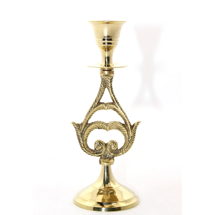 Nevamel Tekli Pirinç Şamdan Model 6