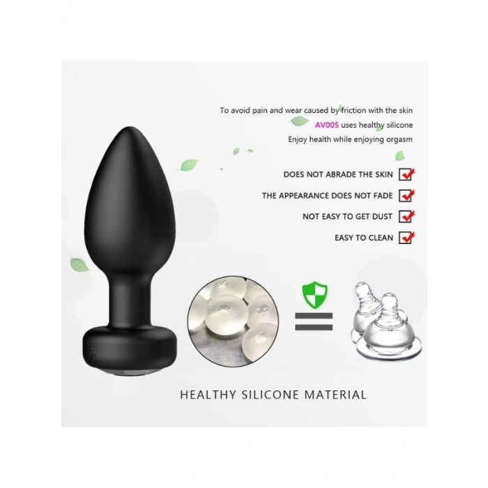Nevamel® Telefon Kontrollü Titreşimli Anal Plug 1