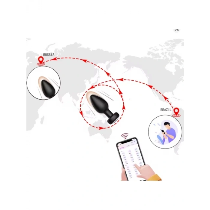 Nevamel® Telefon Kontrollü Titreşimli Anal Plug 1