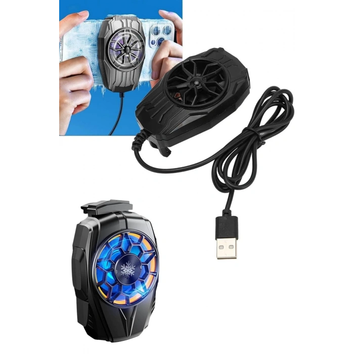 Nevamel Telefon Soğutucu Fan Güçlü Motor Radyatör Cep Telefon Soğutma