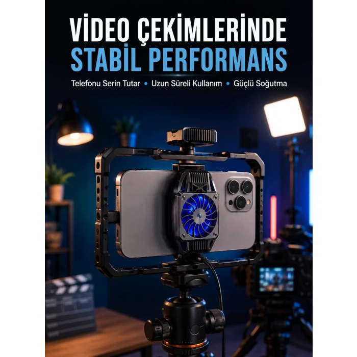 Nevamel® Telefon Soğutucu Fan Uzun Süreli Kullanım