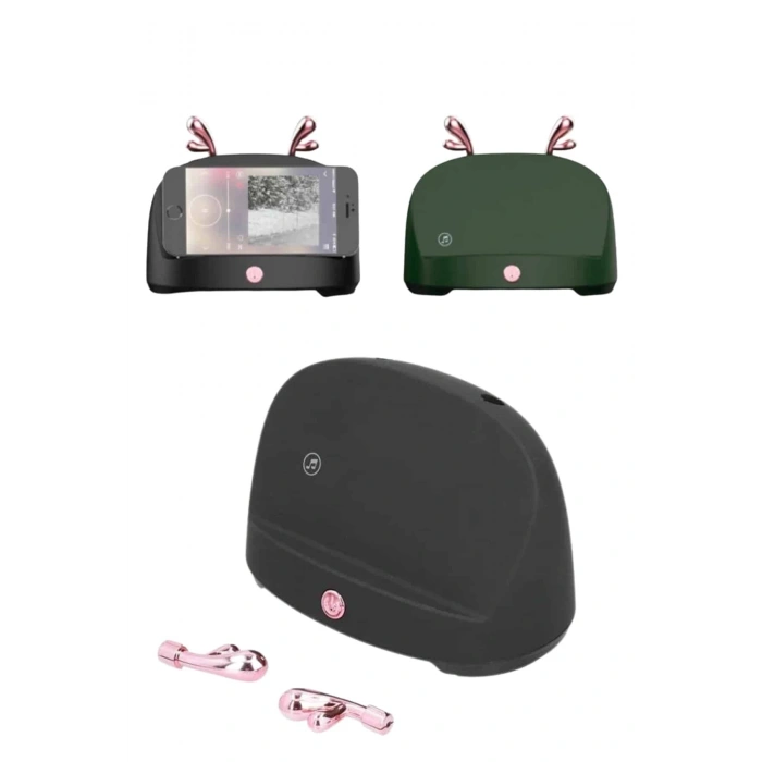 Nevamel Telefon Tutucu Bluetooth Hoparlör Geyikli Renkli Uzun Ömürlü