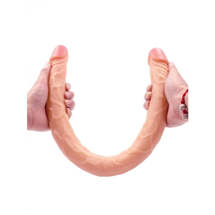 Nevamel® Ten Rengi 55 Cm Çift Taraflı Dildo Model No:1034 (Kod:1034)
