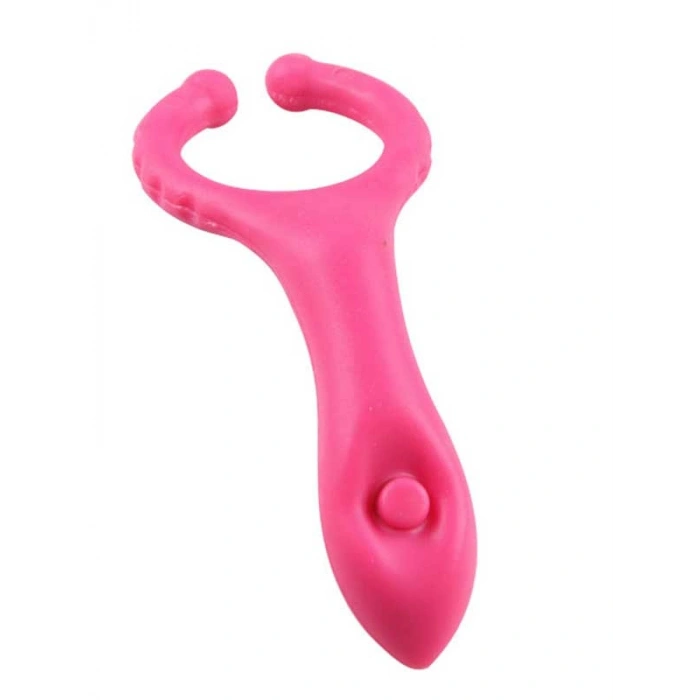 Nevamel® Testis Uyarıcılı Titreşimli Penis Halkası Pembe