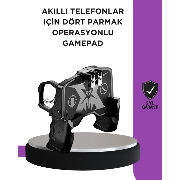 Nevamel® Tetikli Mobil Gamepad Ergonomik Kavramalı Oyun Aparatı