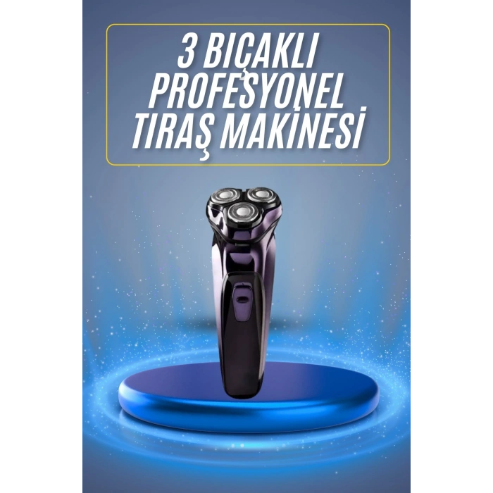 Nevamel Tıraş Makinesi Hassas Ciltlere Özel Döner Başlıklı Pürüzsüz Görünüm