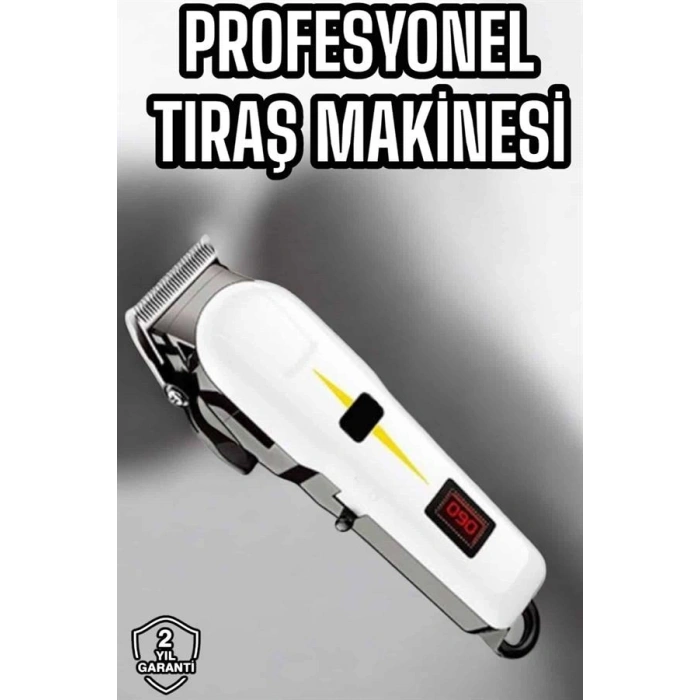 Nevamel® Tıraş Makinesi Profesyonel Saç Ve Sakal Kesme Milim Ayarlı Dijital Göstergeli