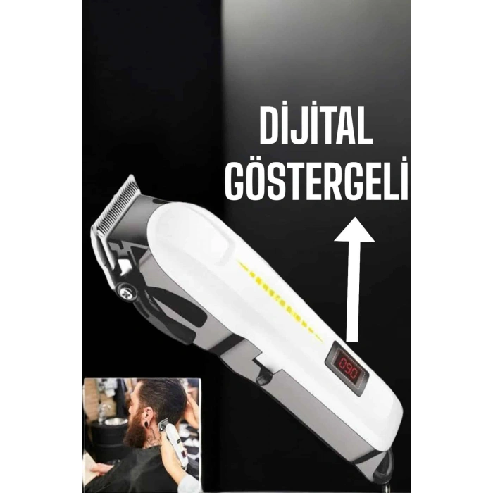 Nevamel® Tıraş Makinesi Uzun Ömürlü Batarya Keskin Bıçaklar ve Profesyonel