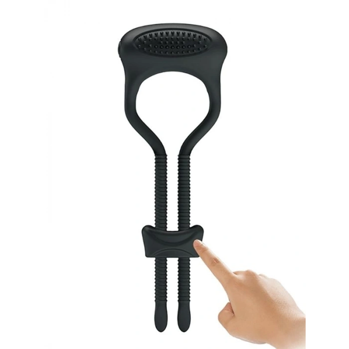 Nevamel® Titreşimli Silikon Ayarlanabilir Klitoris Uyarıcılı Penis Halkası