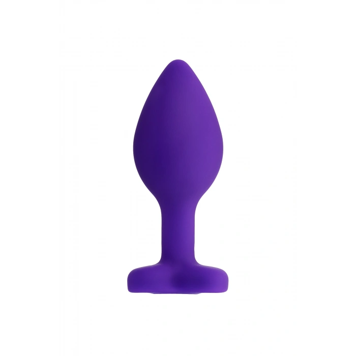 Nevamel® Todo Diamond Heart Anal Plug, Silikon, Mor, 7 Cm, Ø 2 Cm, 18 G