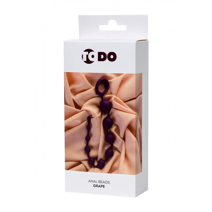 Nevamel® Todo Grape Anal Zinciri, Silikon, Mor, 35 Cm, Ø 2,7 Cm