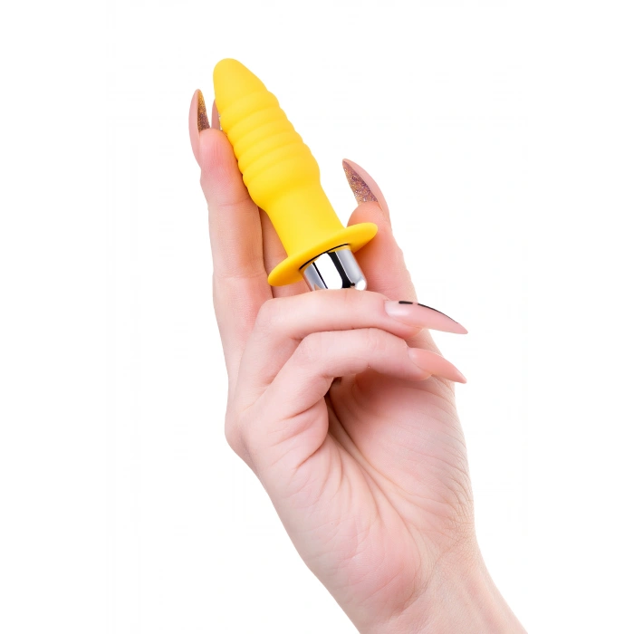 Nevamel® Todo Lancy Anal Plug, Silikon, Sarı, 11 Cm