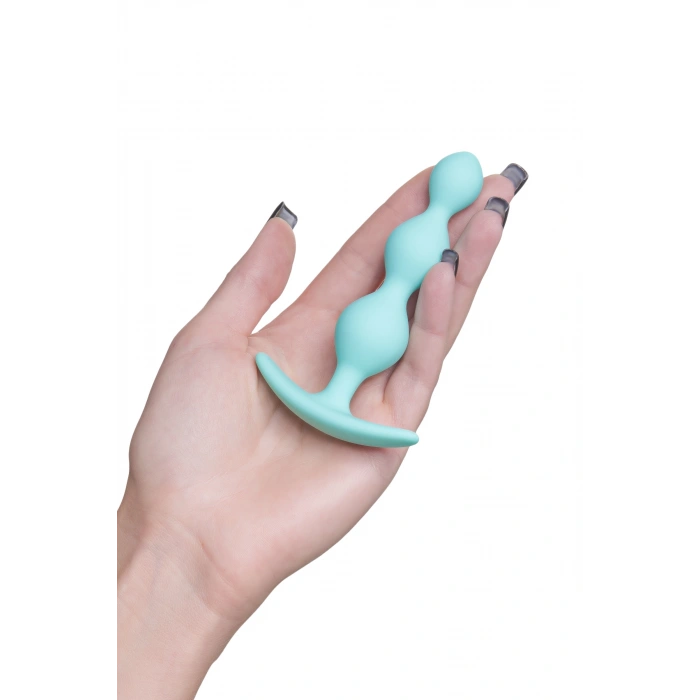 Nevamel® Todo Üçlü Anal Plug, Silikon, Nane, 10,5 Cm, Ø 2,4 Cm