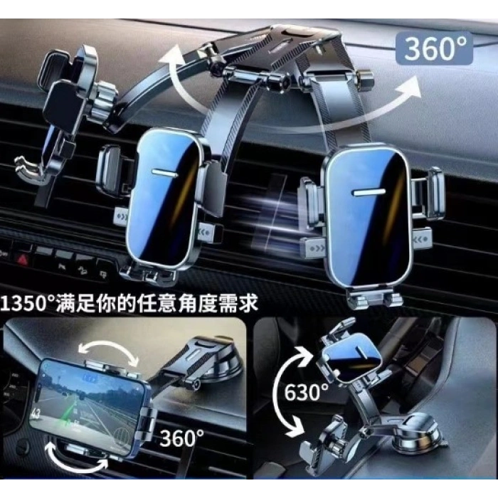 Nevamel Torpido Üstü Vakumlu Araç Telefon Tutucu Ayarlanabilir Uzun Kollu