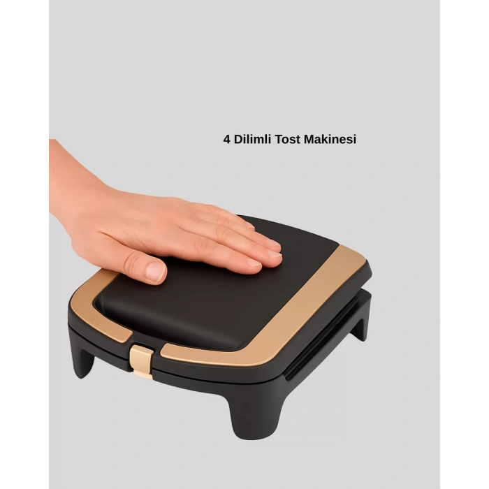 Nevamel® Tost Makinesi Isı Kontrollü 4 Dilim Kapasiteli